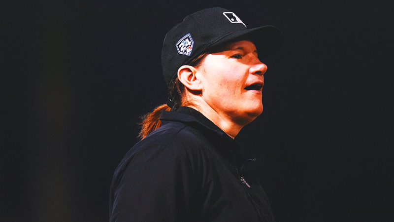 Jen Pawol becomes first woman to umpire spring training game since 2007