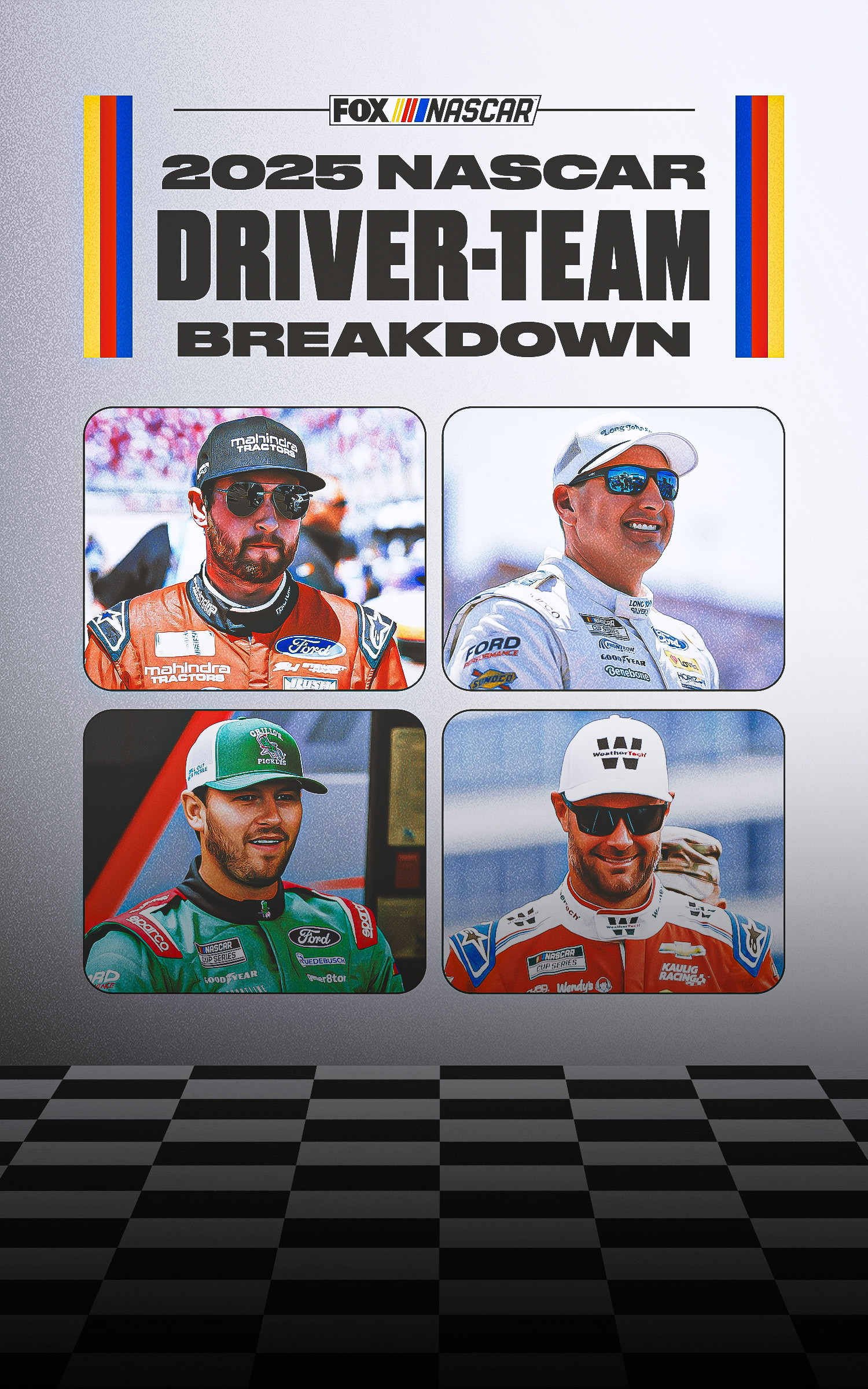 Car Rider Roster All Nascar Drivers 2025