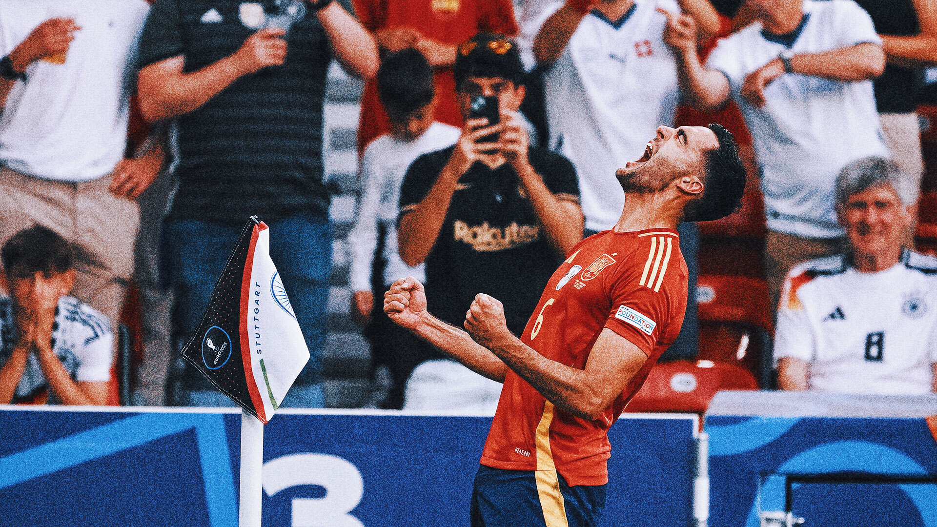 Spain's Mikel Merino emulates dad's 1991 goal celebration at same stadium at Euro 2024