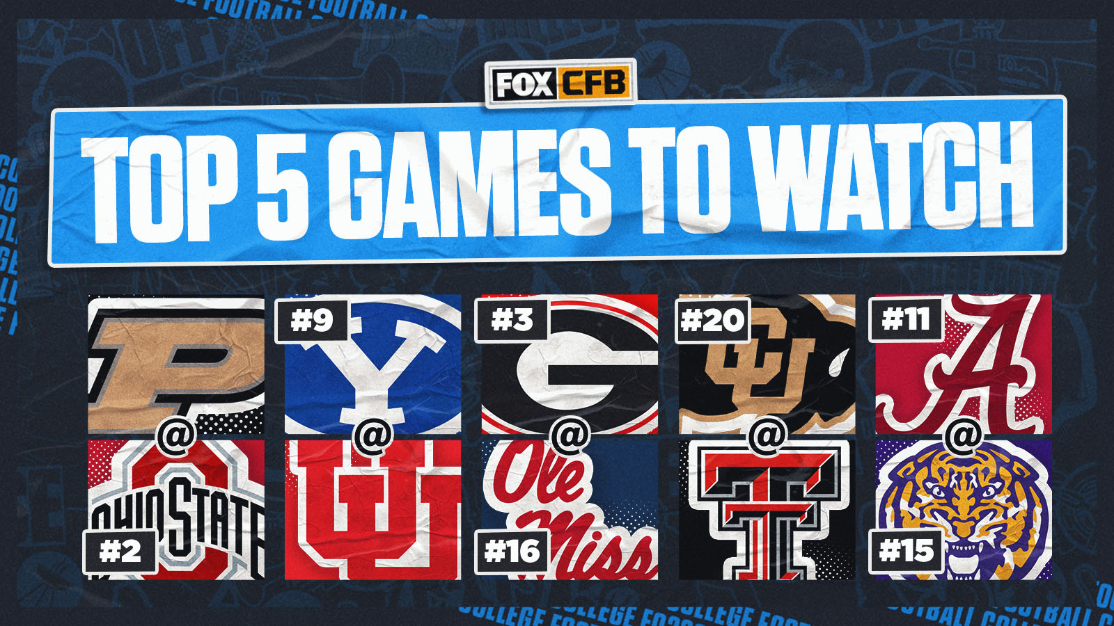 College football Week 11 preview: Five best games to watch this weekend