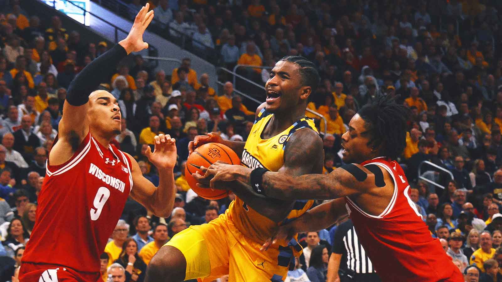 Kam Jones scores 32 points to lead No. 5 Marquette past No. 11 Wisconsin, 88-74