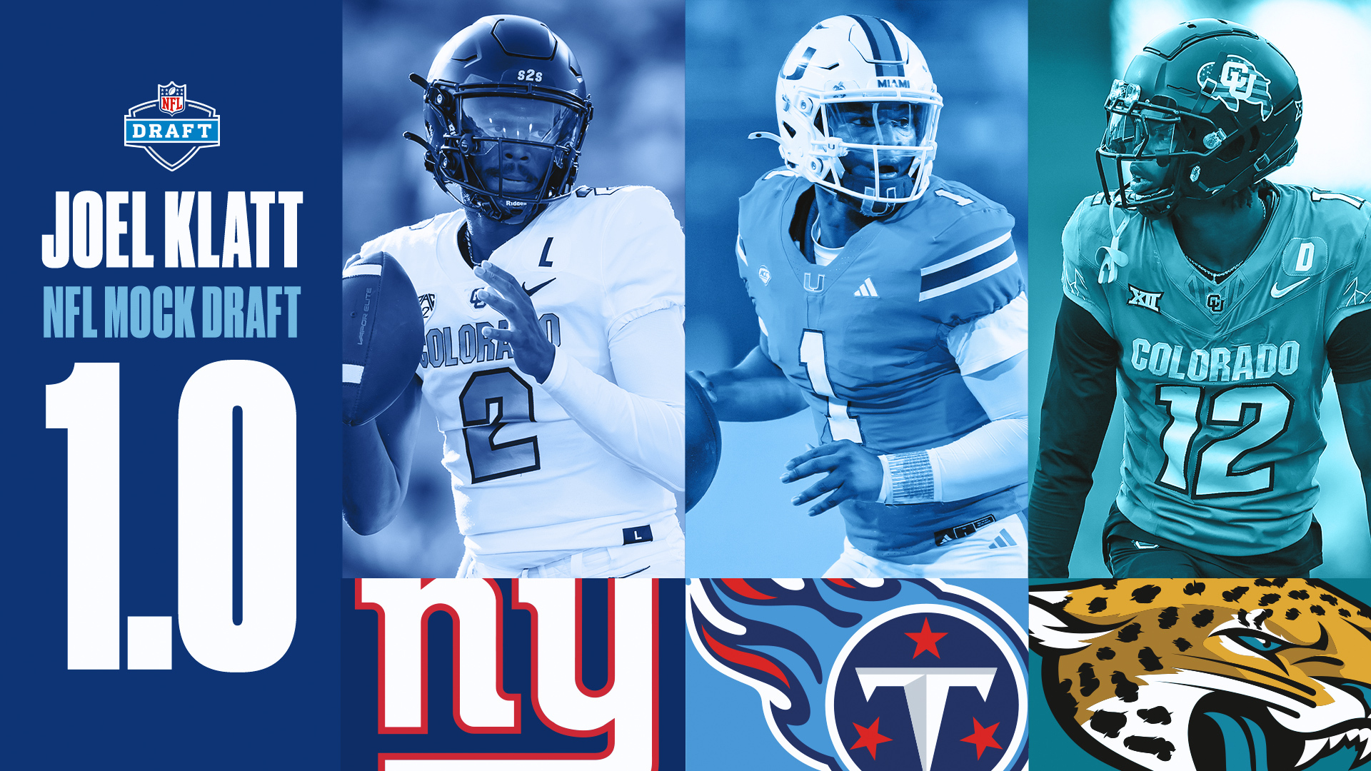 Joel Klatt's 2025 NFL Mock Draft 1.0: Titans trade No. 1 pick, but to who?