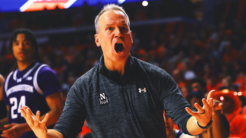 Northwestern coach rips team's hotel stay: 'The rooms were a thousand degrees'