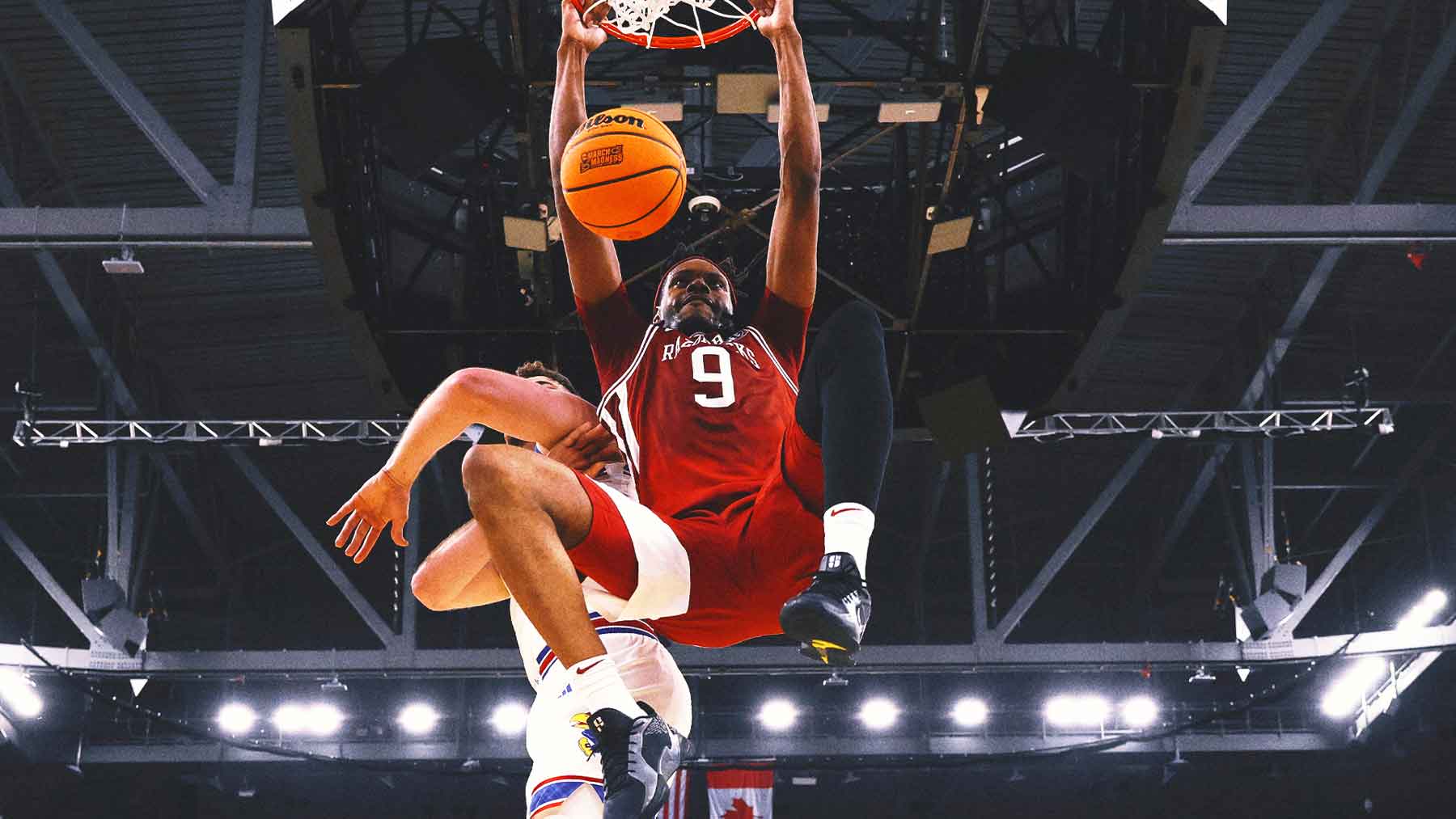 John Calipari vs. Bill Self showdown lives up to the hype as Arkansas squeaks by