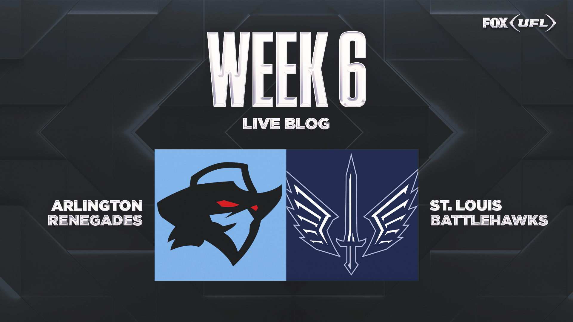 Renegades vs. Battlehawks live updates: Top moments from UFL Week 6