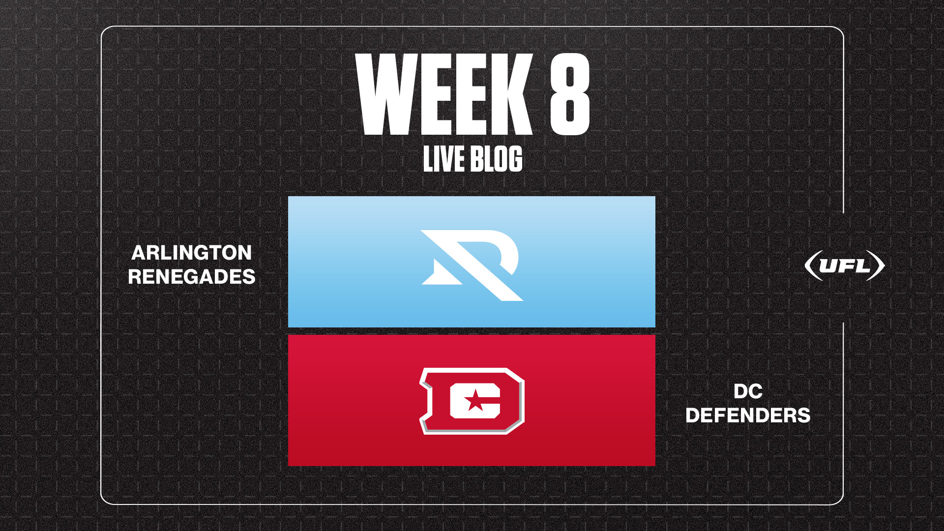 Renegades vs. Defenders live updates: Arlington-D.C. in competitive battle
