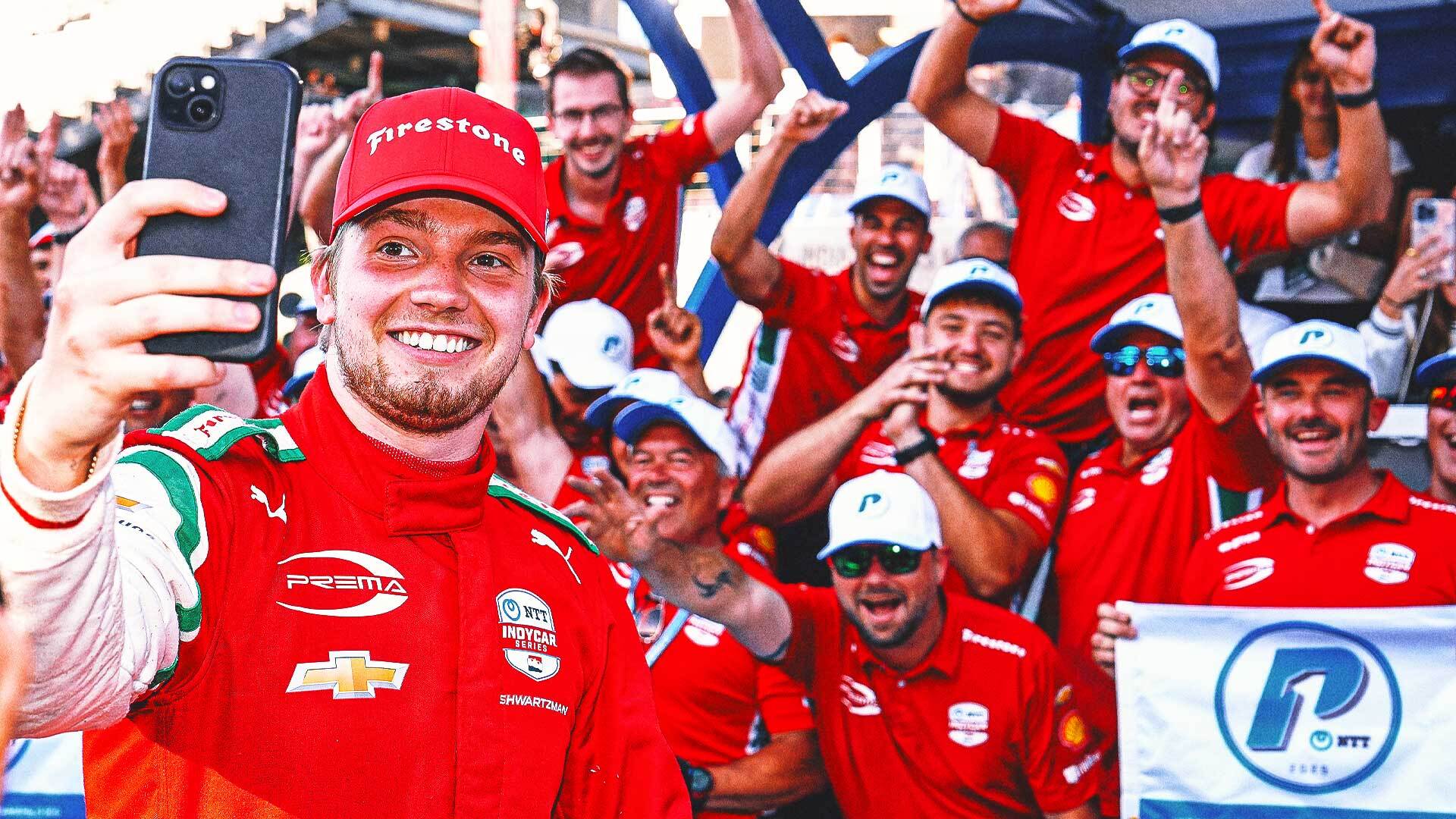 Indy 500 polesitter Robert Shwartzman flows on and off the track