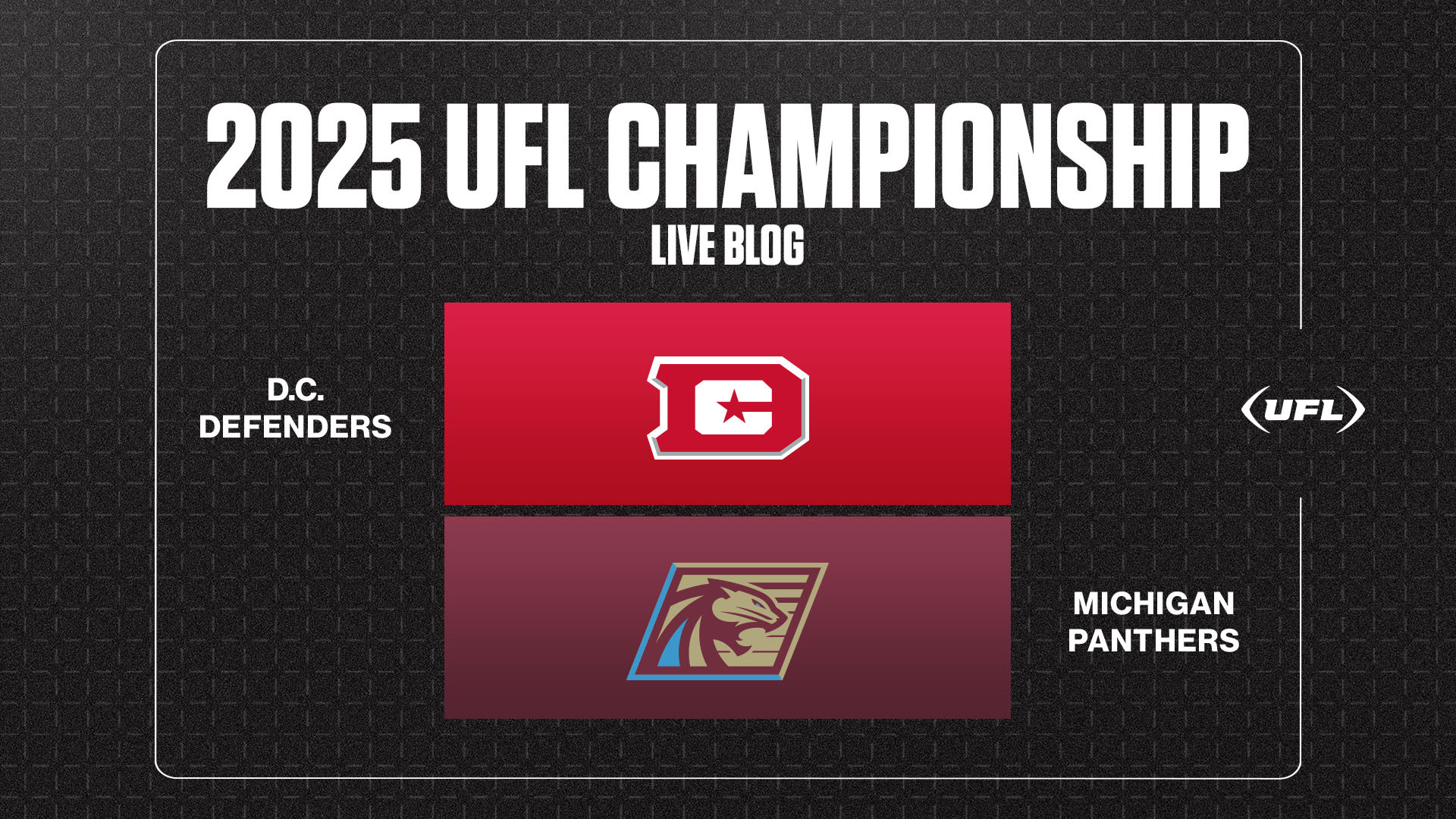UFL Championship Game live updates: Highlights from Defenders vs. Panthers