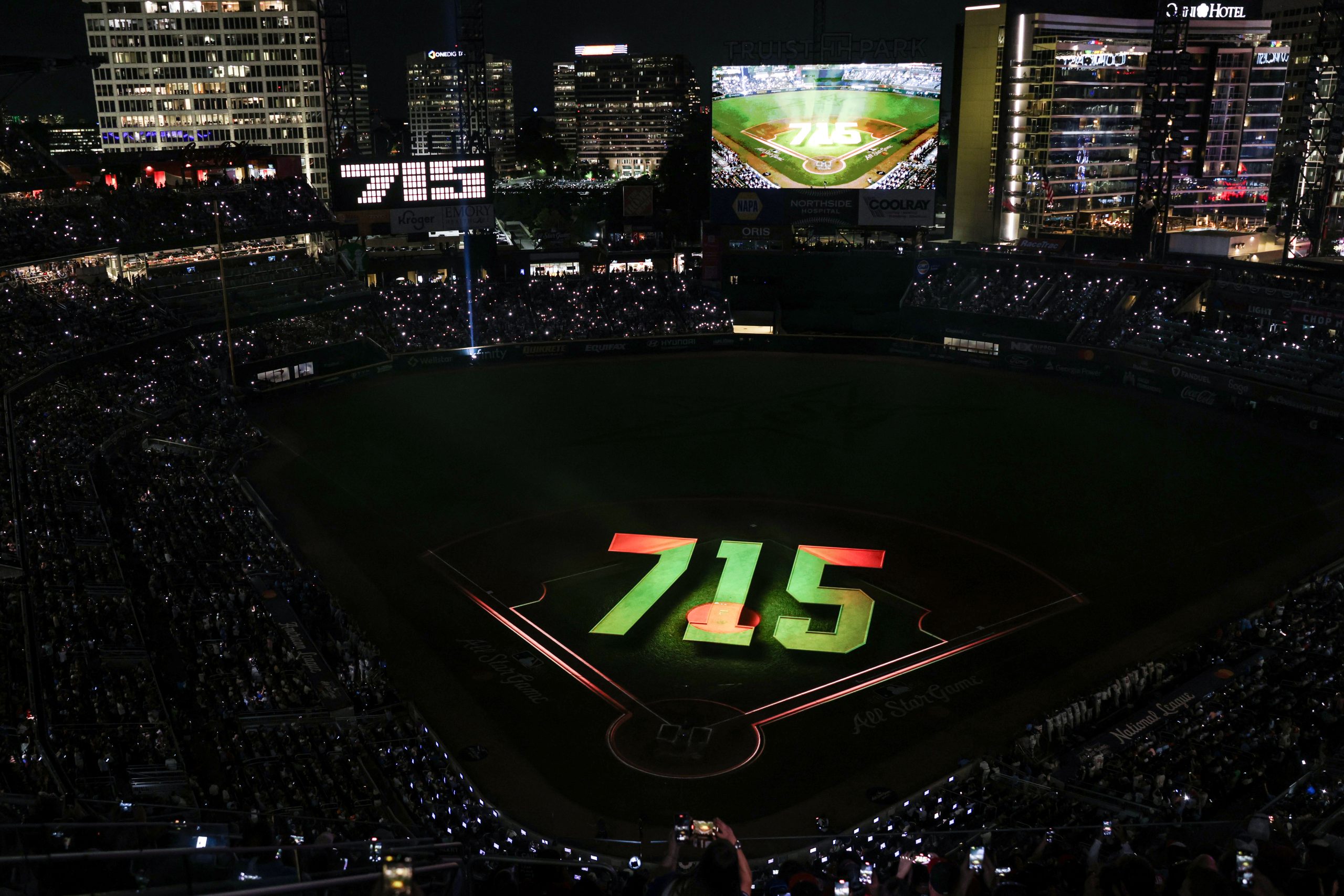 MLB All-Star Game: Henry Aaron Honored With Recreation of 715th Homer