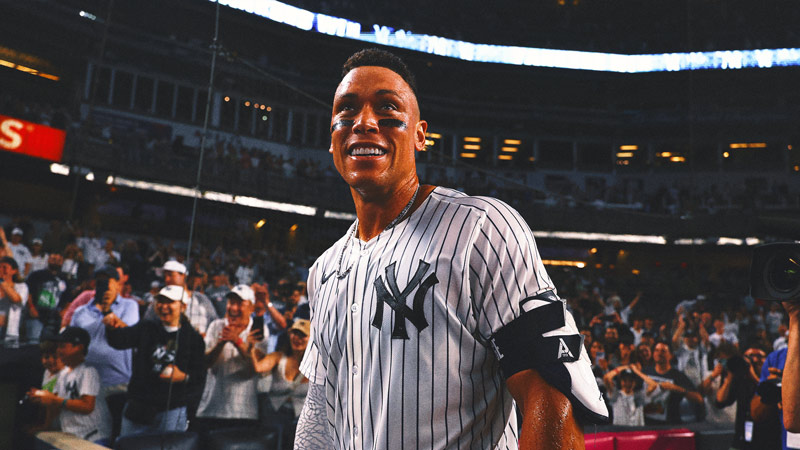 Aaron Judge Moves Into Second in MLB Jersey Sales Behind Shohei Ohtani