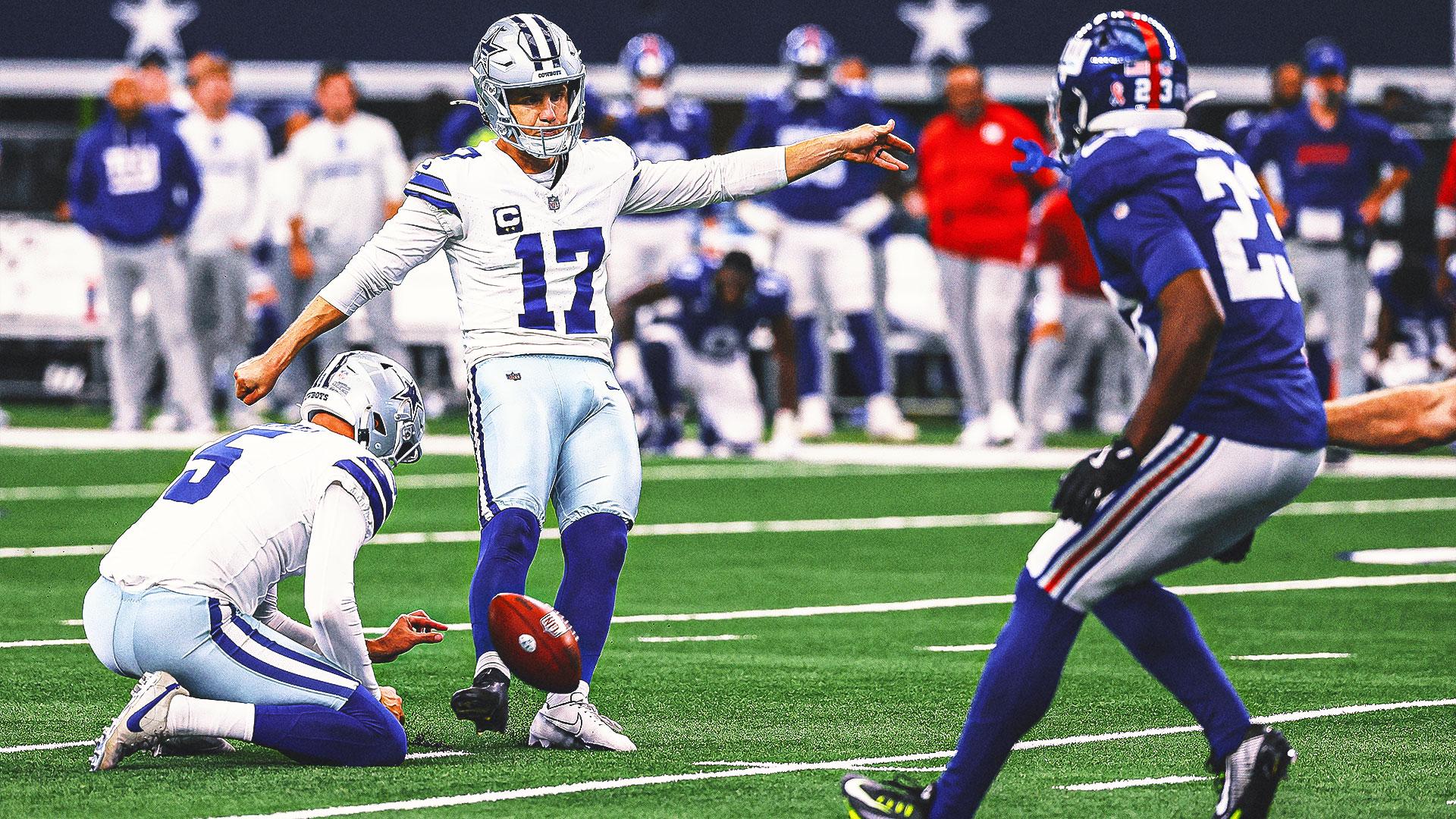 Brandon Aubrey’s 46-Yard FG Lifts Cowboys to Wild 40-37 OT Win Over Giants