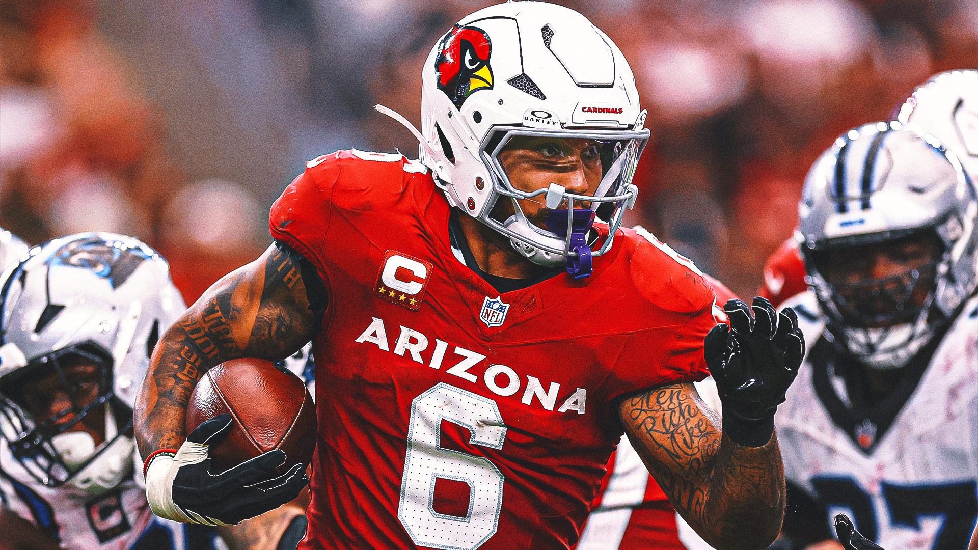 Cardinals RB James Conner Carted Off with Gruesome Ankle Injury