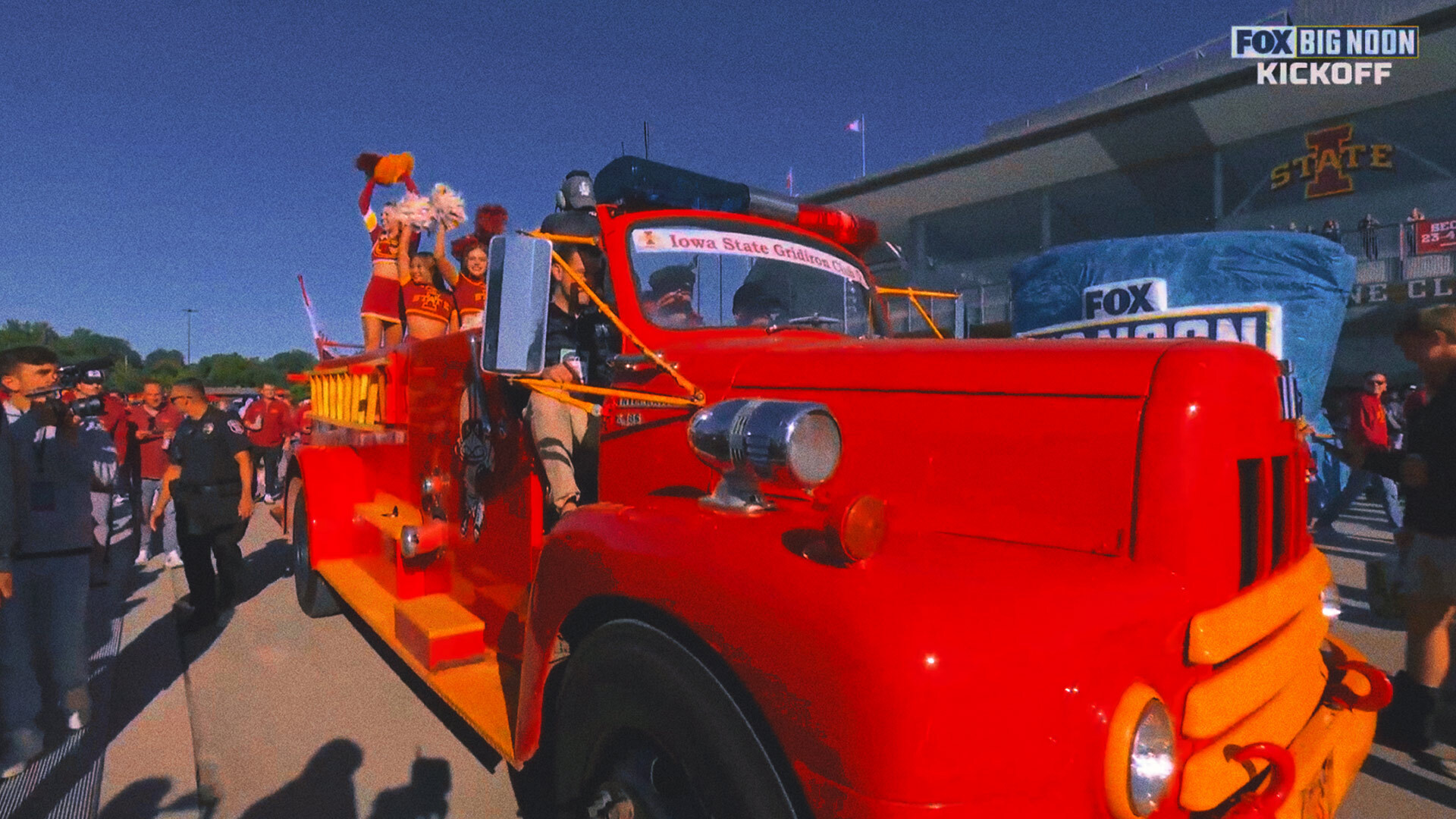 Tailgates, Traditions and Firetrucks: Dave Portnoy Rolls Into Ames for Cy-Hawk Game