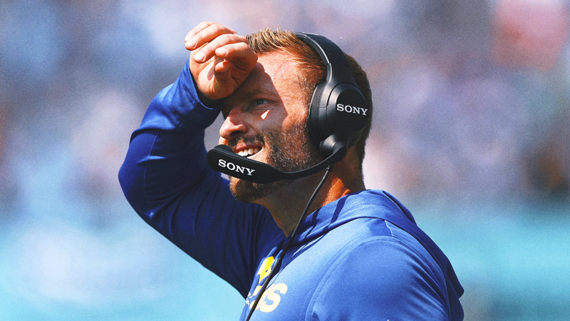 Rams HC Sean McVay Says he Tore His Plantar Fascia During Week 2 Win Over Titans