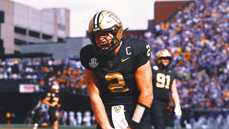 QB Diego Pavia Accounts for 3 TDs to Lead No. 17 Vanderbilt Over No. 10 LSU