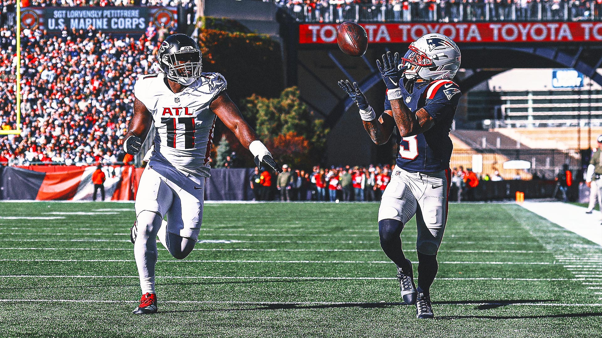 Patriots WR DeMario 'Pop' Douglas Shines vs. Falcons Day After Uncle's Death