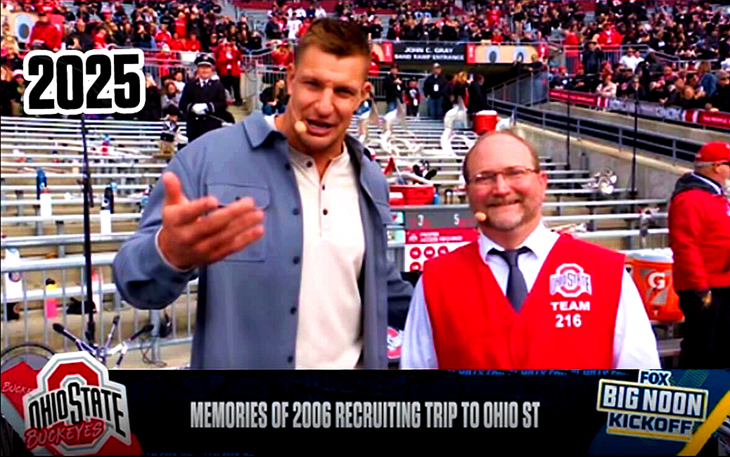 Rob Gronkowski Recreates Viral 2006 Ohio State Recruiting Visit Photo