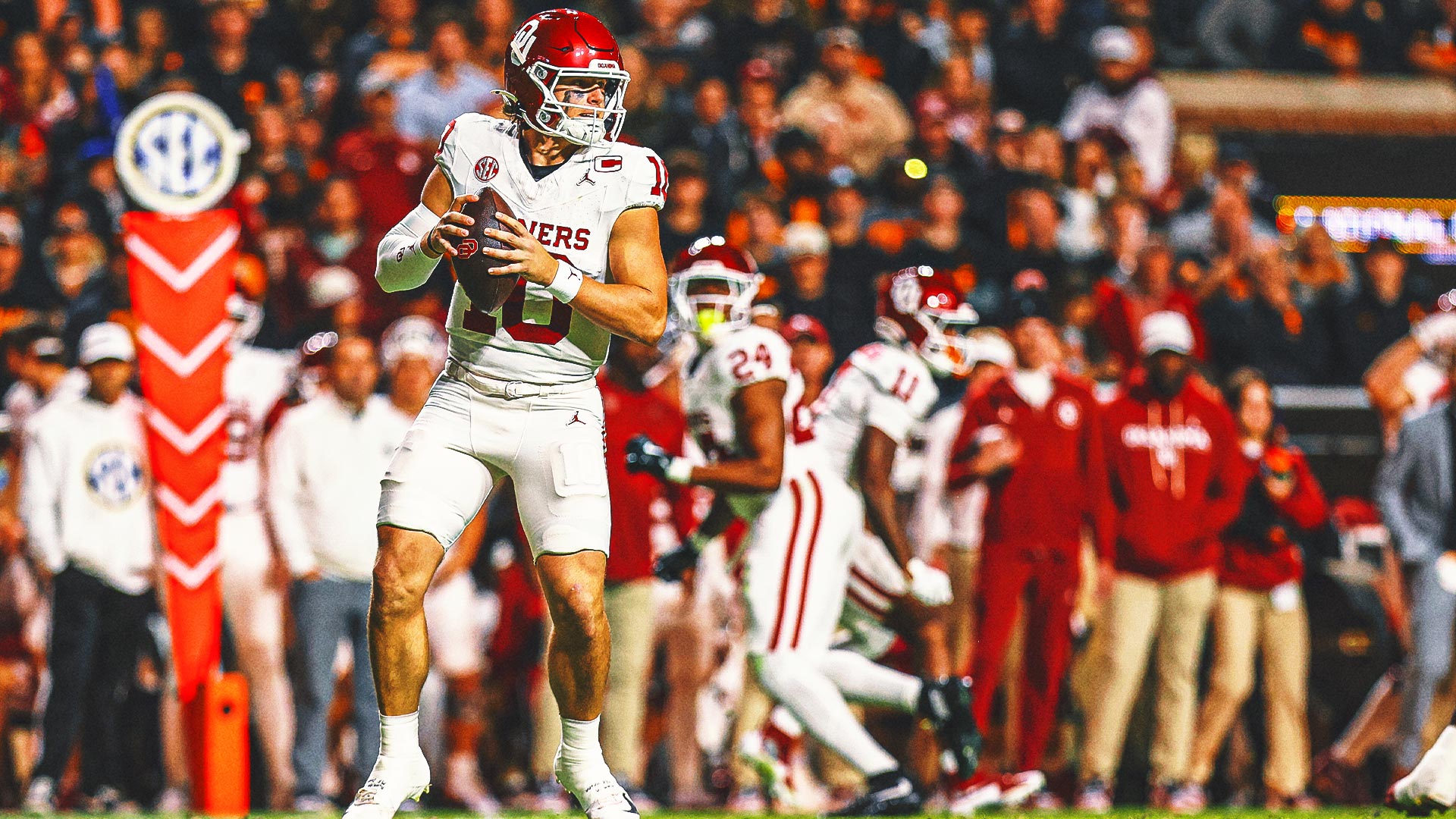 QB John Mateer Leads No. 18 Oklahoma to 33-27 Win Over No. 14 Tennessee