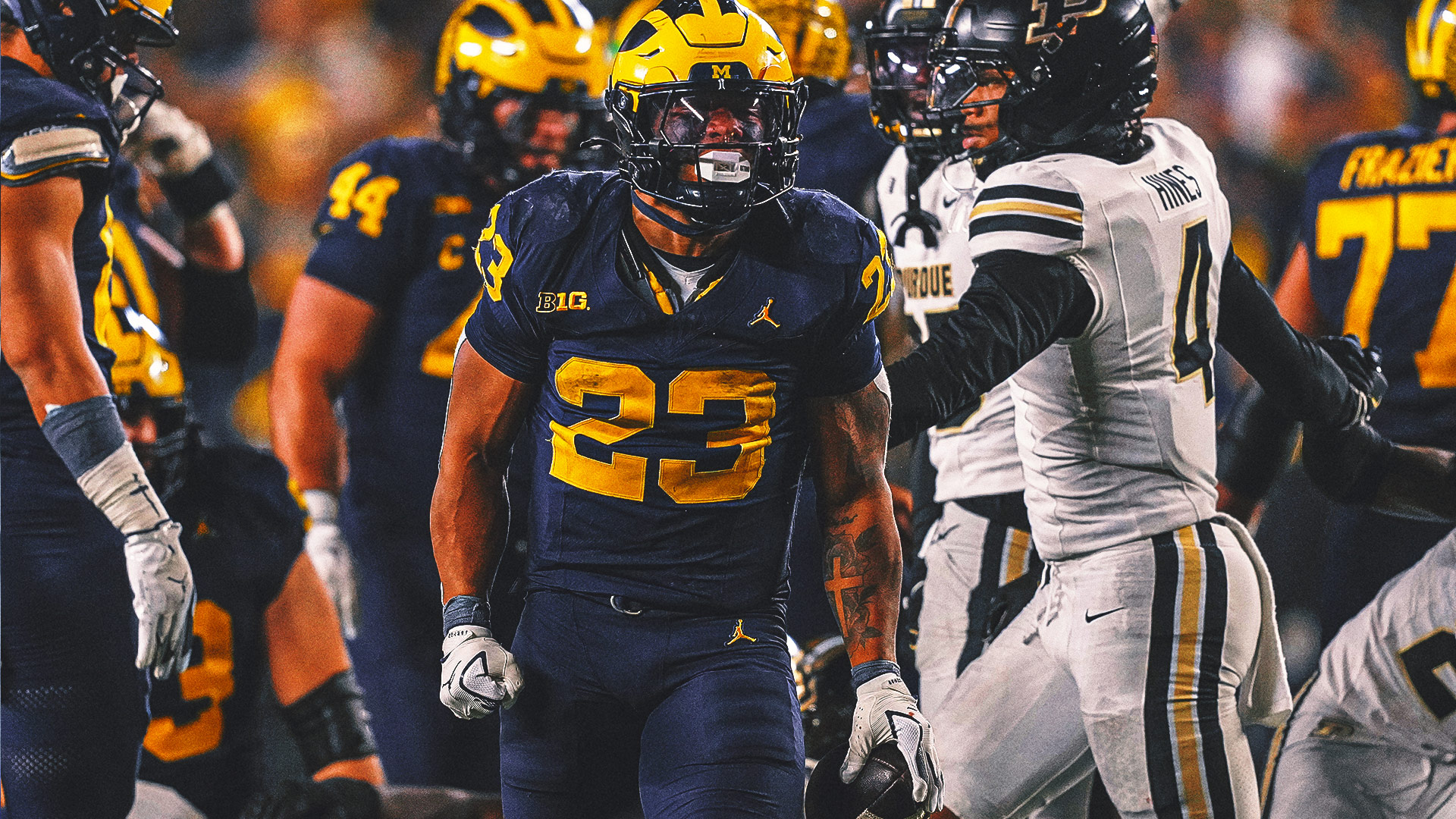 No. 21 Michigan Holds off Purdue After RB Jordan Marshall’s Career Night