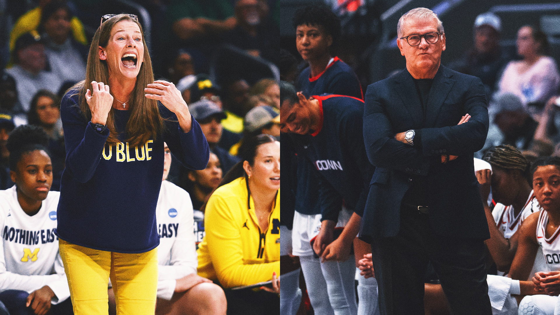 Michigan's Barnes Arico, UConn's Auriemma Facing Off For 1st Time in 13 Years