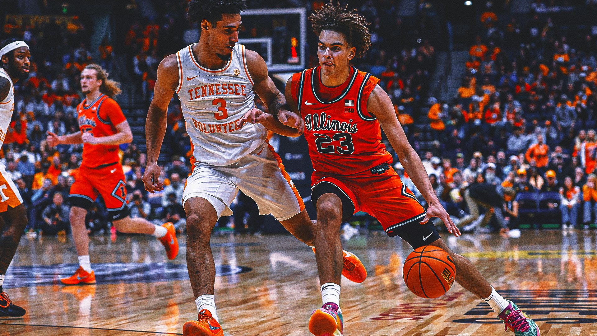 No. 14 Illinois Cruises Past No. 13 Tennessee After 43-Point Second Half