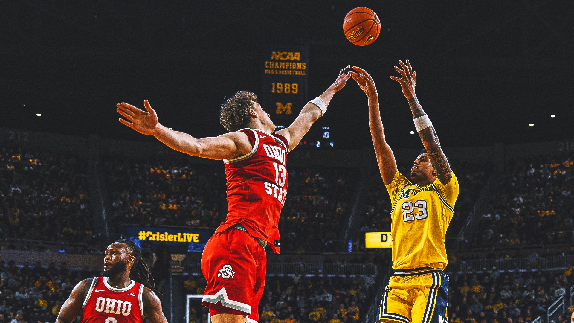 Yaxel Lendeborg Leads No. 3 Michigan Past Ohio State, 74-62