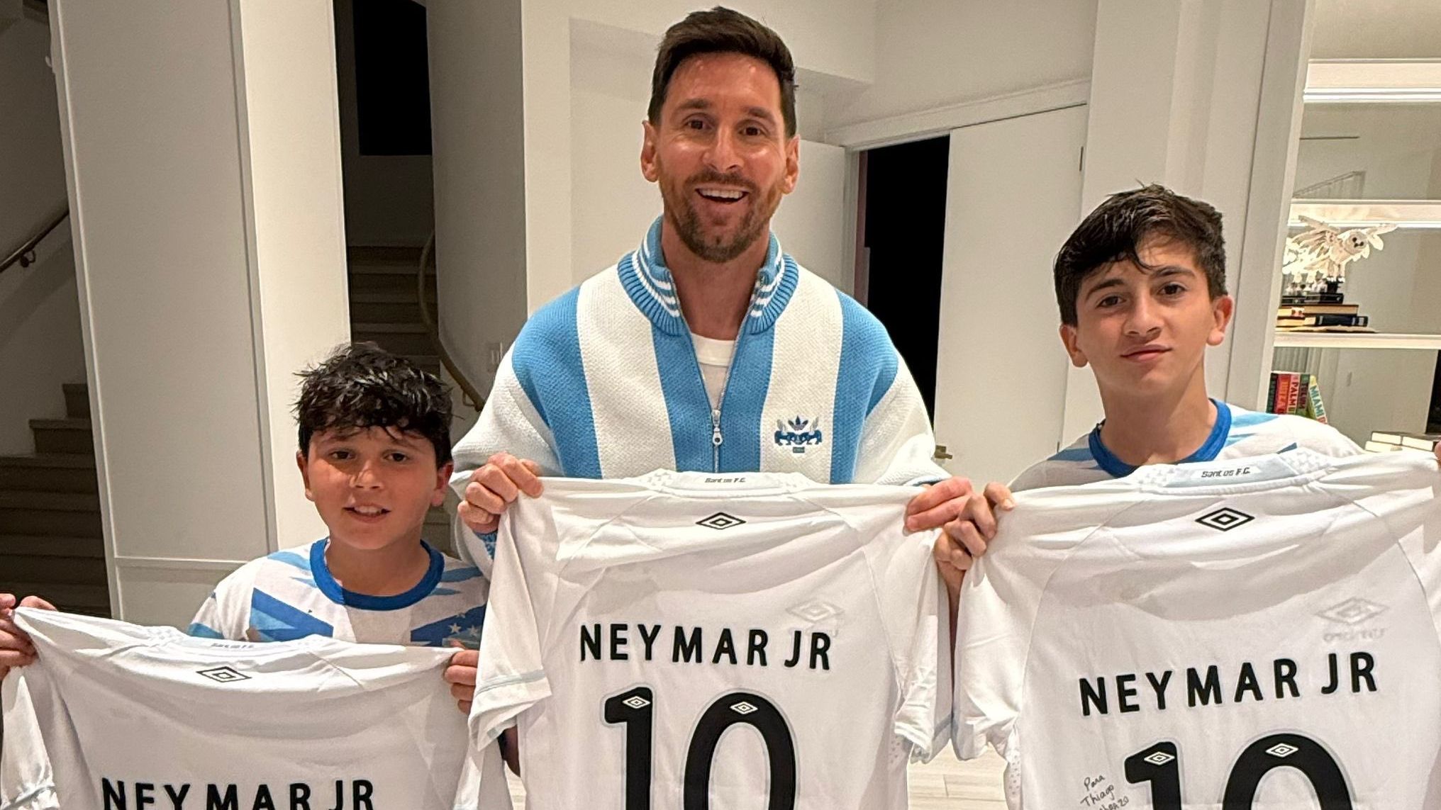Lionel Messi And Sons Get Special Gift From Former Barcelona Co-Star Neymar