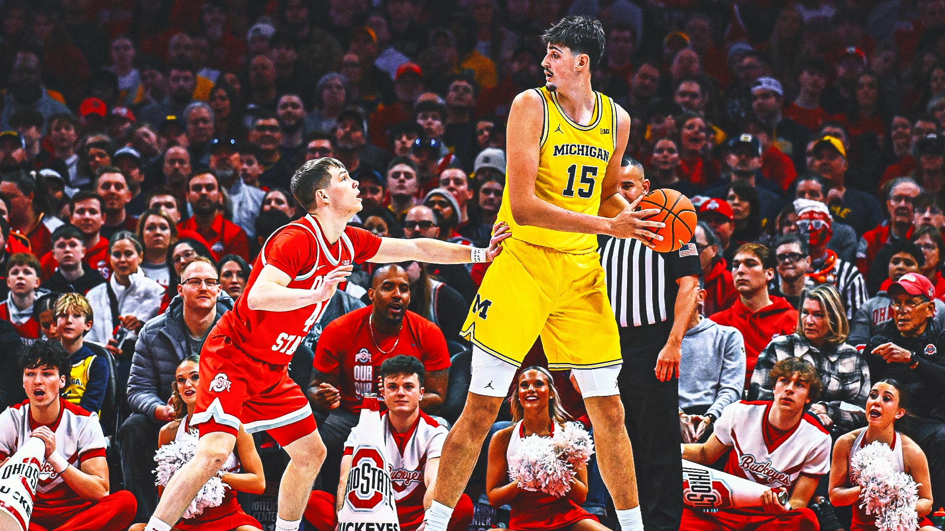 Aday Mara Scores 24 Points as No. 2 Michigan Routs Rival Ohio State, 82-61
