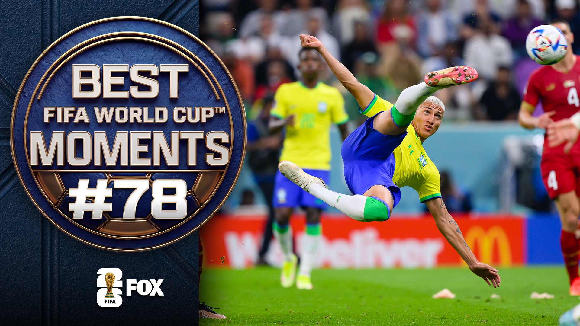Richarlison's Stunner vs. Serbia Makes World Cup Top 100 Moments List