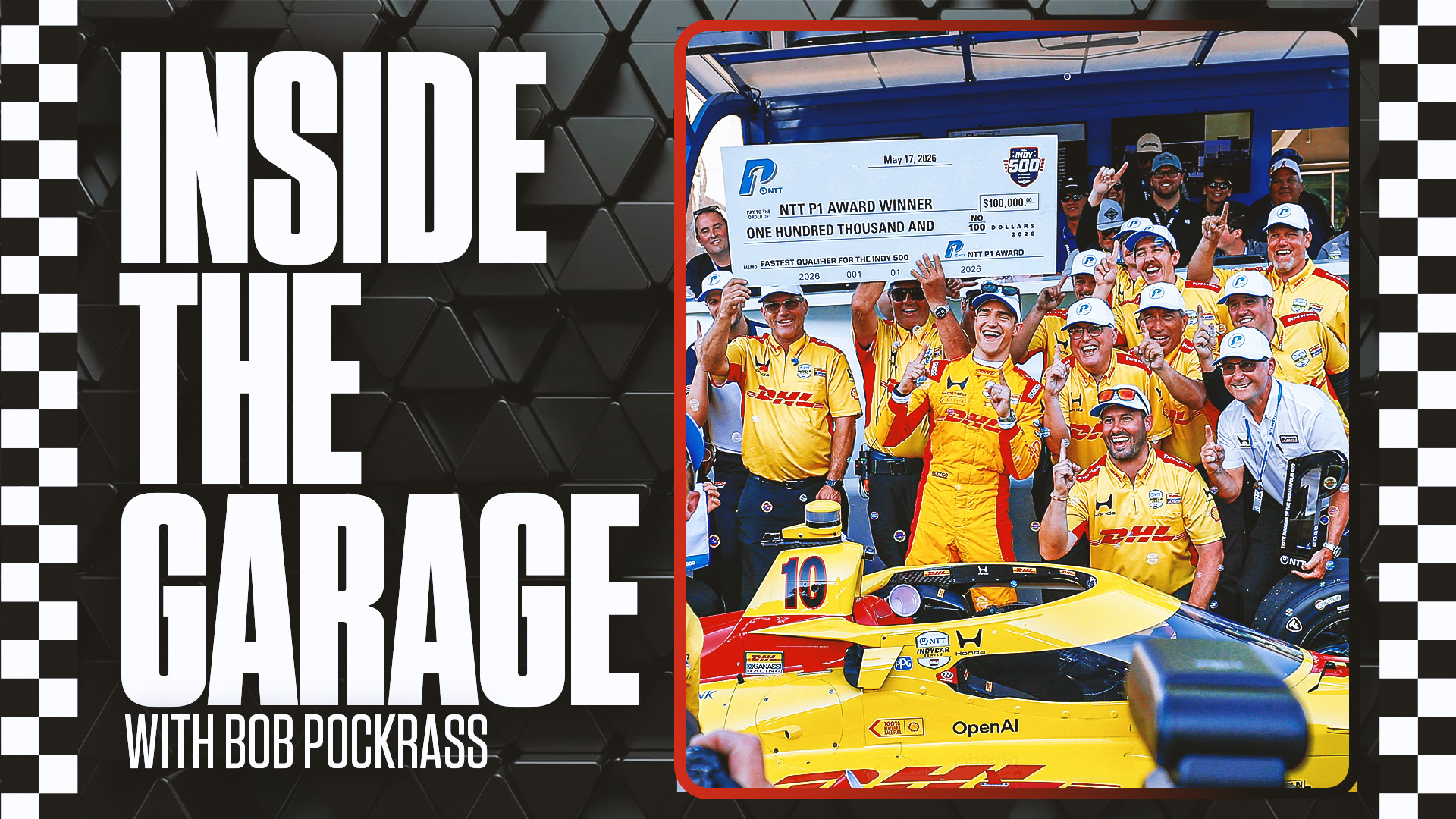 Inside The Garage: Alex Palou Not Feeling Pressure To Repeat As Indy 500 Champ