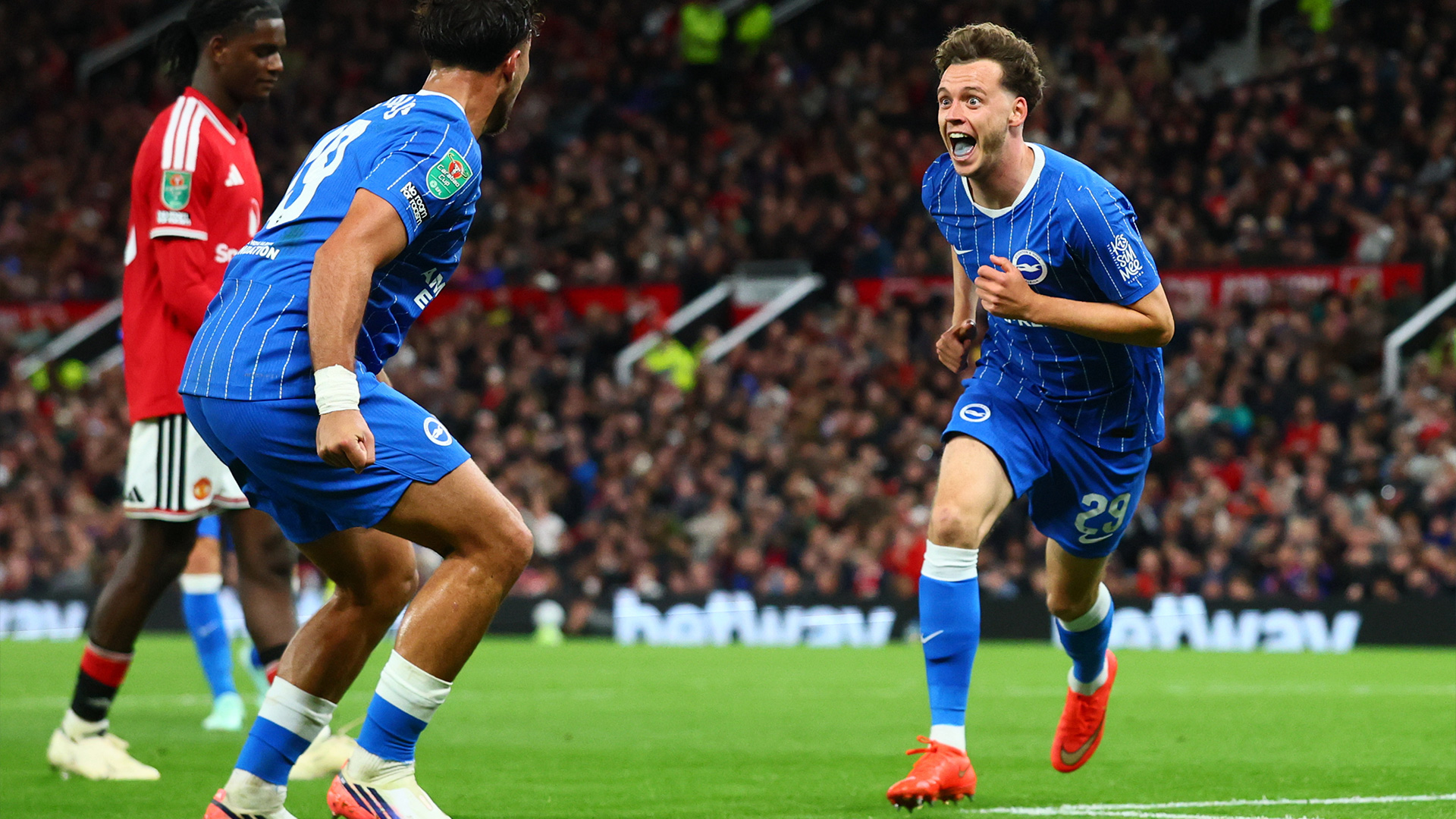 Man United Crashes Out Of English League Cup After Blowing 2-0 Lead To Brighton